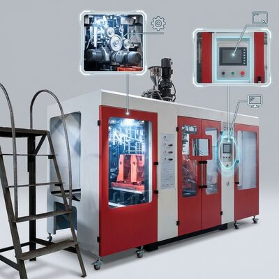 PE PP HDPE Blow Molding Machine 10L Double Station 200kN Clamping
