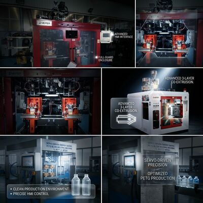 Multi Head Co-Extrusion Blow Molding Machine for 10L PE PP Containers